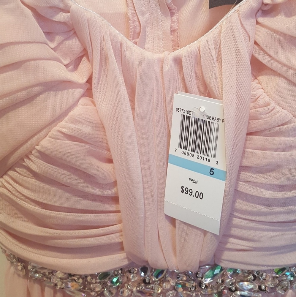 NWT Blush Gown with Embellishments